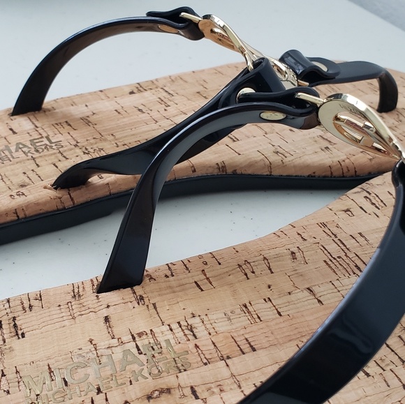 Michael Kors Womens MK Charm Jelly Sandal Black - Picture 8 of 8